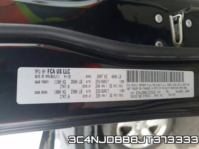 3C4NJDBB8JT373333 фото 2