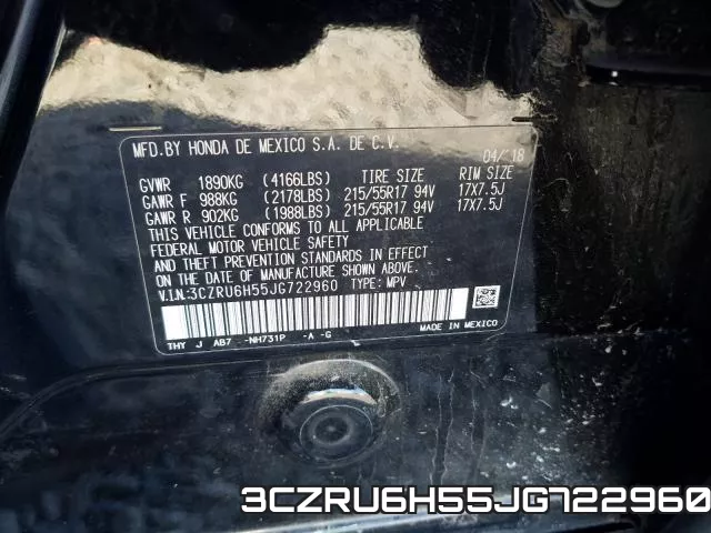 3CZRU6H55JG722960 фото 2