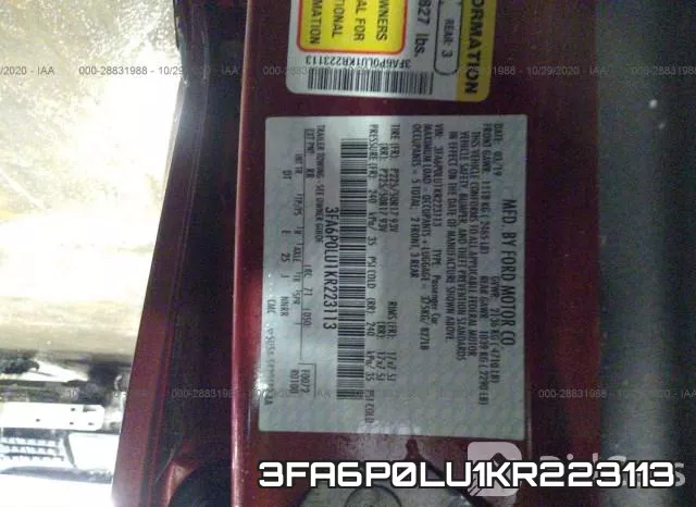 3FA6P0LU1KR223113 фото 7
