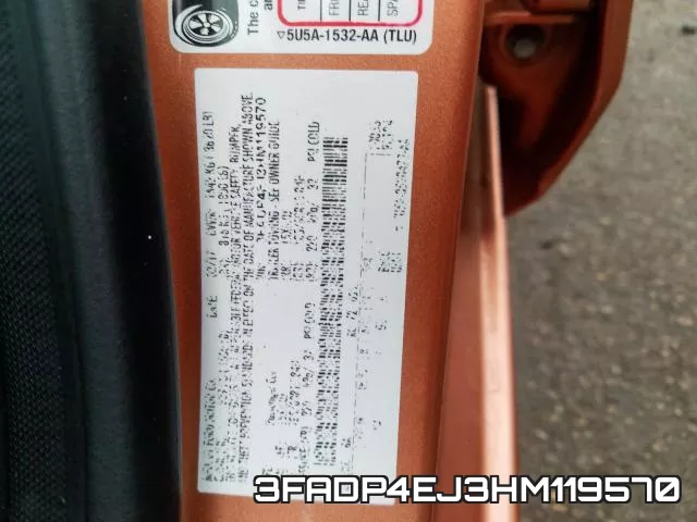 3FADP4EJ3HM119570 фото 2