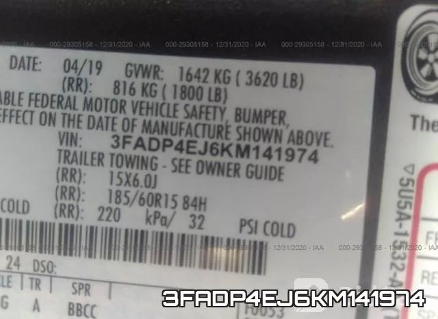3FADP4EJ6KM141974 фото 10