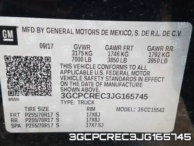 3GCPCREC3JG165745 фото 2