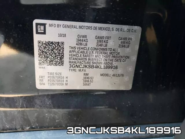 3GNCJKSB4KL189916 фото 2