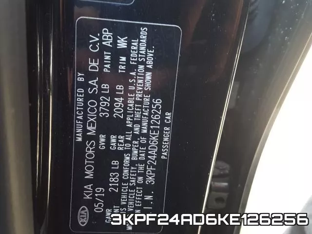3KPF24AD6KE126256 фото 2
