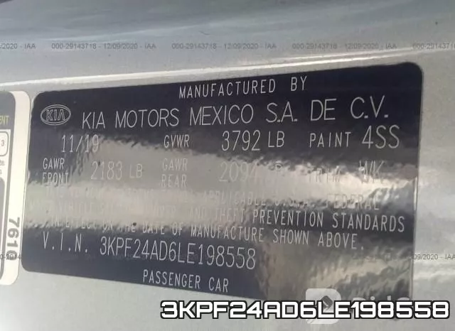 3KPF24AD6LE198558 фото 10