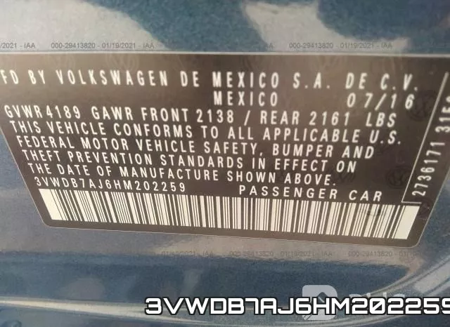 3VWDB7AJ6HM202259 фото 10