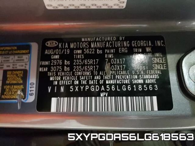 5XYPGDA56LG618563 фото 2