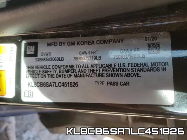 KL8CB6SA7LC451826 фото 2