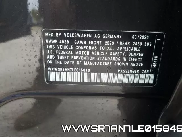 WVWSR7AN7LE015846 фото 2