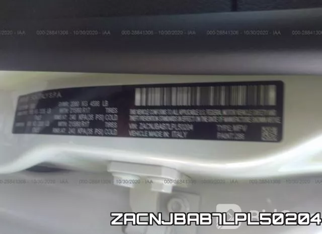 ZACNJBAB7LPL50204 фото 10