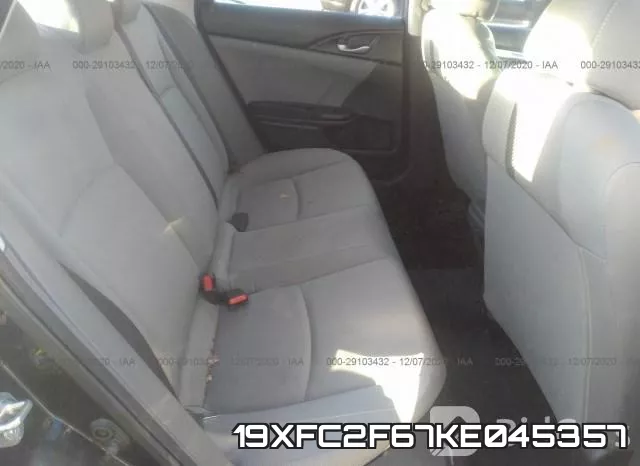 19XFC2F67KE045357 фото 6