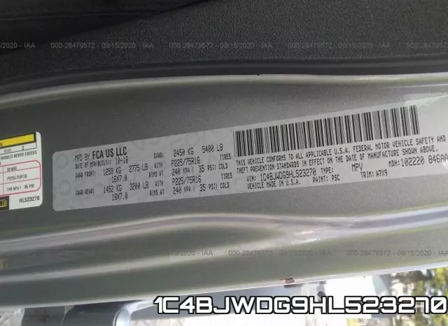 1C4BJWDG9HL523270 фото 10
