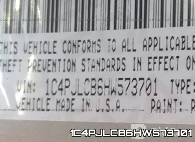 1C4PJLCB6HW573701 фото 9