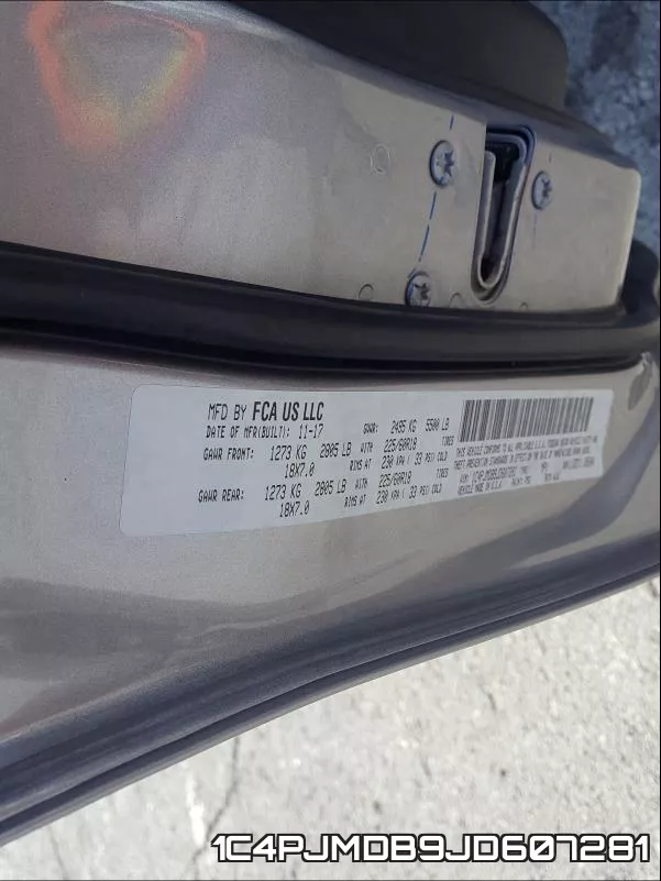 1C4PJMDB9JD607281 фото 2
