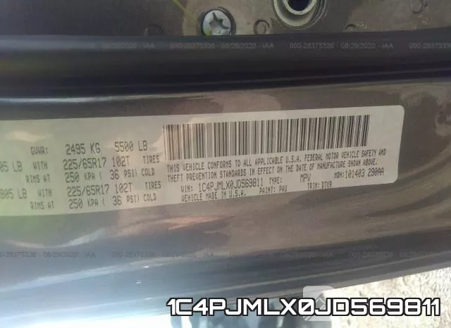 1C4PJMLX0JD569811 фото 8