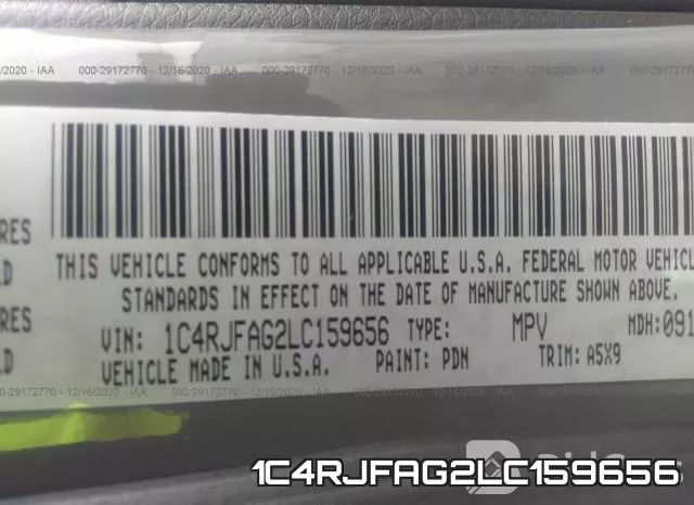 1C4RJFAG2LC159656 фото 10