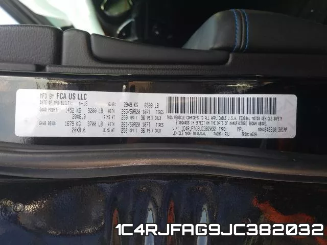1C4RJFAG9JC382032 фото 2