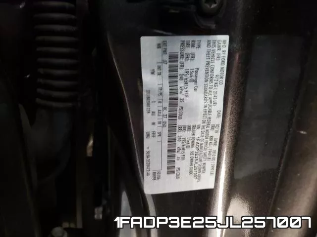 1FADP3E25JL257007 фото 2