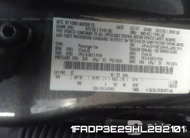 1FADP3E29HL282101 фото 10