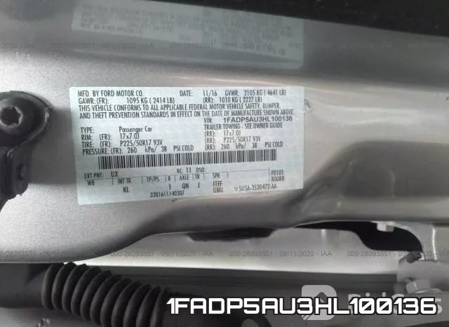 1FADP5AU3HL100136 фото 9