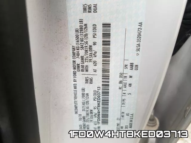 1FD0W4HT8KED03713 фото 2