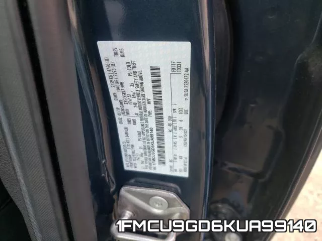 1FMCU9GD6KUA99140 фото 2