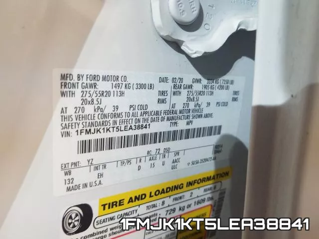 1FMJK1KT5LEA38841 фото 2