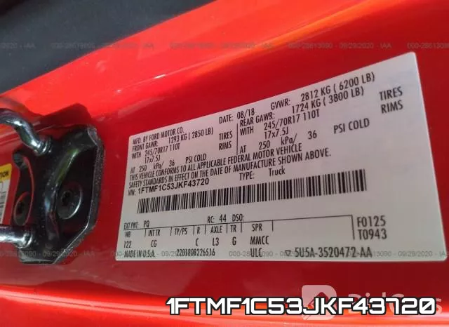 1FTMF1C53JKF43720 фото 9
