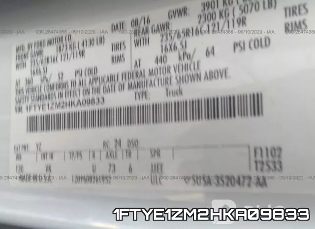 1FTYE1ZM2HKA09833 фото 9