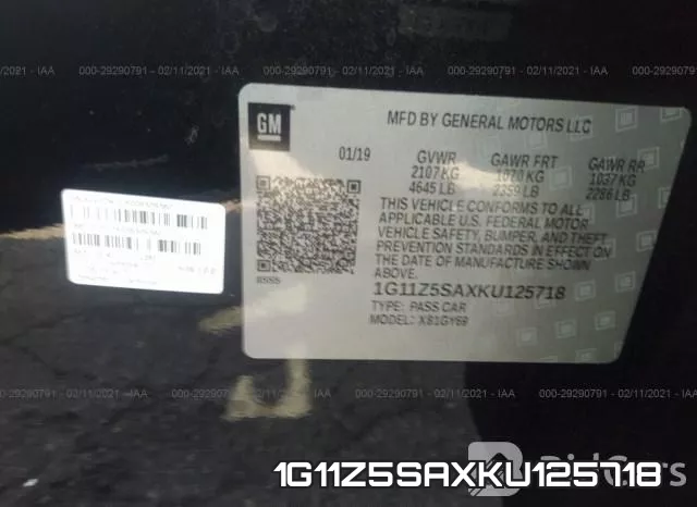 1G11Z5SAXKU125718 фото 8