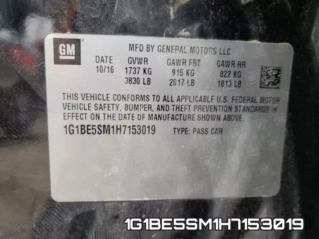 1G1BE5SM1H7153019 фото 2