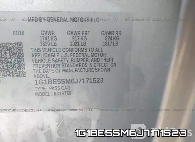 1G1BE5SM6J7171523 фото 9