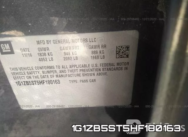 1G1ZB5ST5HF180163 фото 10