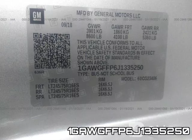 1GAWGFFP6J1335250 фото 10