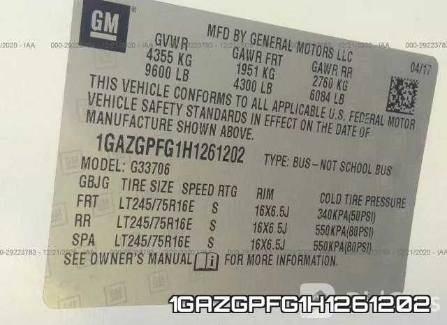 1GAZGPFG1H1261202 фото 10