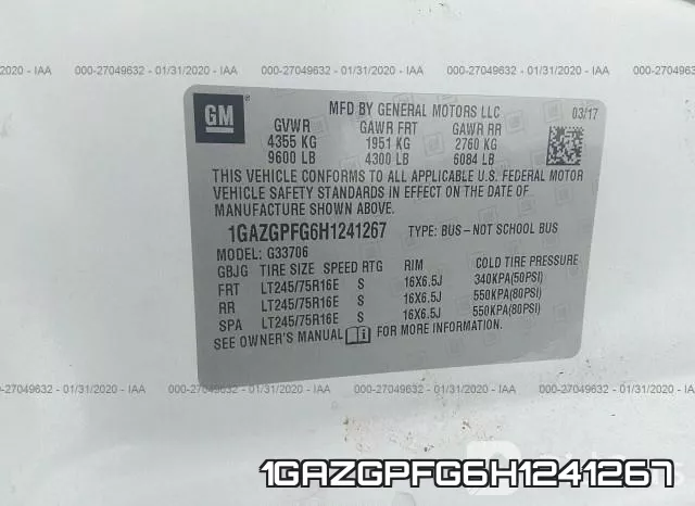 1GAZGPFG6H1241267 фото 9