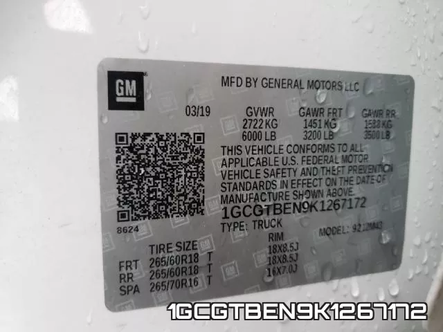 1GCGTBEN9K1267172 фото 2