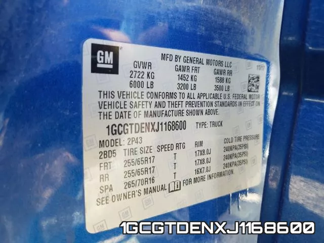 1GCGTDENXJ1168600 фото 2