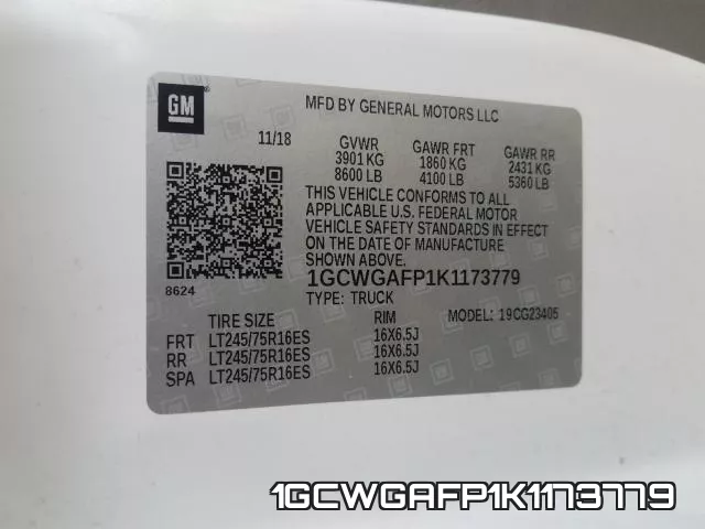 1GCWGAFP1K1173779 фото 2