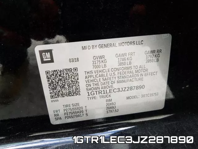 1GTR1LEC3JZ287890 фото 2