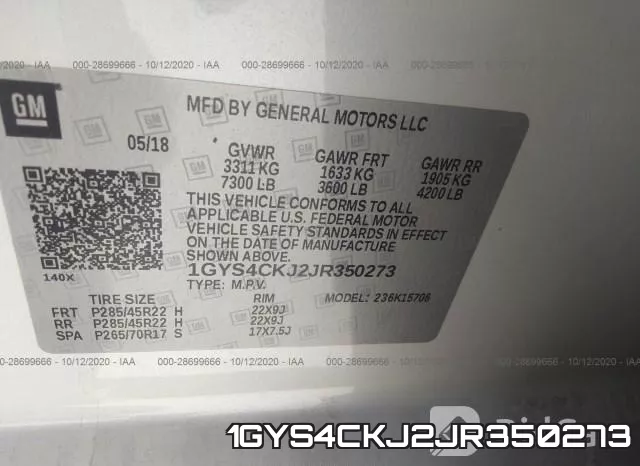 1GYS4CKJ2JR350273 фото 9