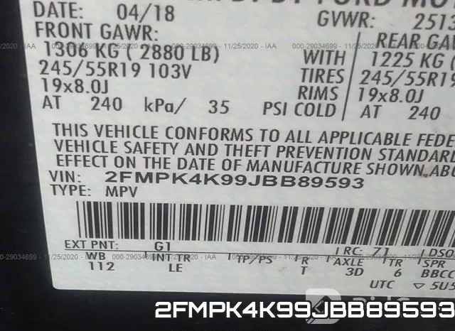 2FMPK4K99JBB89593 фото 9