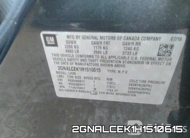 2GNALCEK1H1510615 фото 10