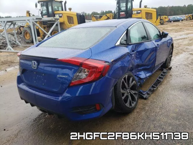 2HGFC2F86KH511738 фото 4