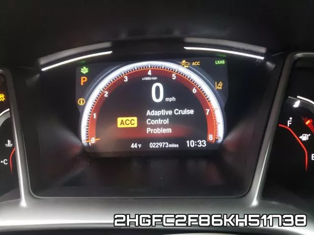 2HGFC2F86KH511738 фото 8