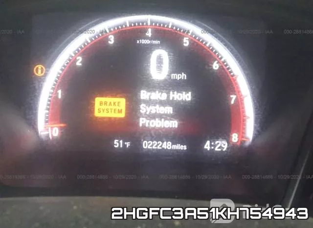 2HGFC3A51KH754943 фото 7