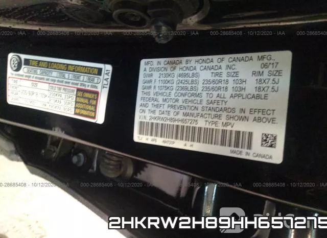2HKRW2H89HH657275 фото 10