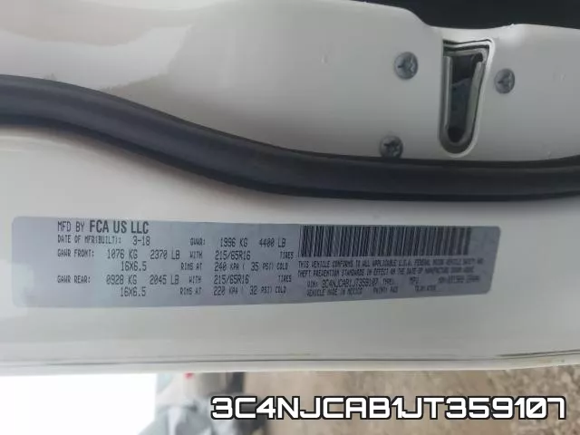 3C4NJCAB1JT359107 фото 2