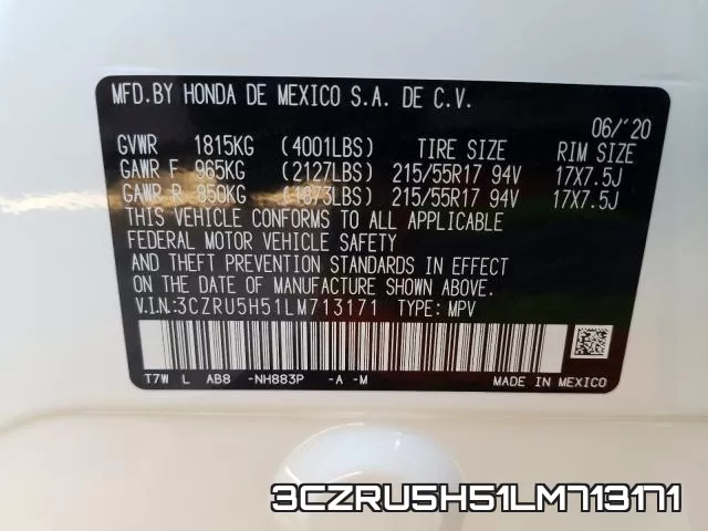 3CZRU5H51LM713171 фото 2