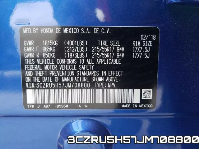 3CZRU5H57JM708800 фото 2